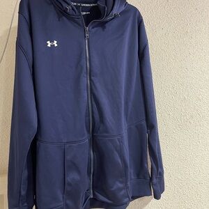 Under Armour Navy Blue Zip-Up Hoodie